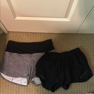 lululemon athletica Black and Gray Athletic Shorts (2)